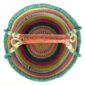 Front view of the large round Bolga basket, hotjungle