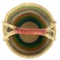Front view of the large round Bolga basket, treetop