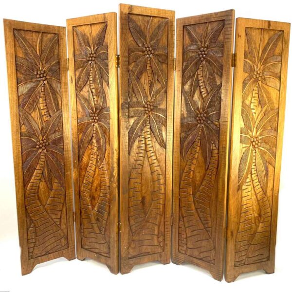 5 section mahogany screen