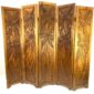 5 section mahogany screen