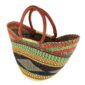 Angled view of the classic market basket showing the woven interior