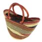 Angled view of the classic market basket showing the woven interior