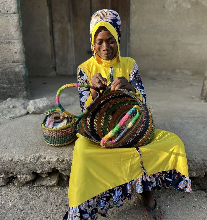 woven bolga baskets